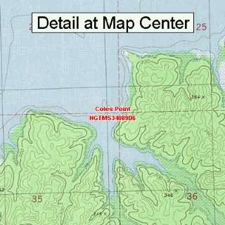   Map   Coles Point, Mississippi (Folded/Waterproof)