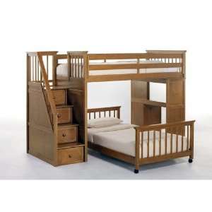  School House Stair Loft Bed Upper Bed Ends and Slats in 