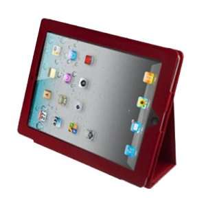   Ipad 2 Leather Case Stand (Red)   Generic/unbranded 