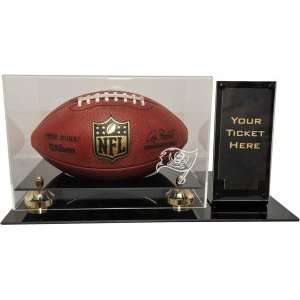  Tampa Bay Buccaneers Deluxe Football Display with Ticket 