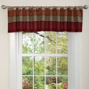   Lush Decor 18 Inch by 84 Inch Iman Valance, Red/Gold