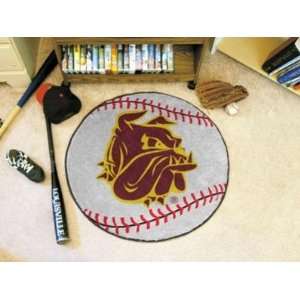  Minnesota Duluth Umd Bulldogs Baseball Shaped Area Rug 