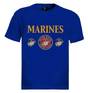 United States Marines Corps T Shirt eagle logo symbol  