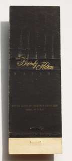 1960s Matchbook LEscoffier Hilton Beverly Hills CA MB  