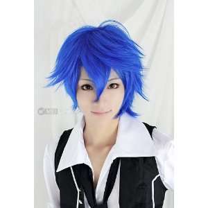  Vocaloid Kaito Cosplay Blue Short Party Hair Costume Wig 