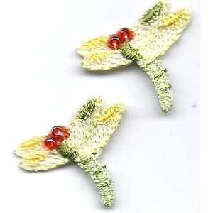   GET 1 OF SAME FREE/Dragonfly  Iron On Embroidered & Beaded Applique