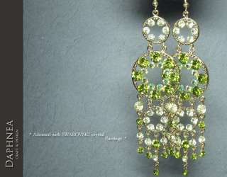 daphnea crystal unique chandelier earrings FE230512  