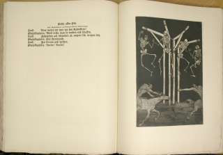 Faust, Goethe, signed by artist Sepp Frank, 25 Etchings, 1921, Ltd. Ed 