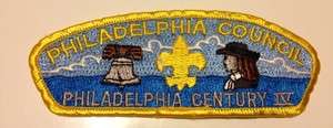 CSP Council Strip Patch Philadelphia Century IV Shoulder Uniform Shirt 