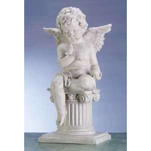  Cherub W/bird on Column