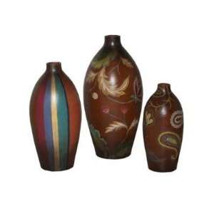  Three Piece Terracotta Bottle Set