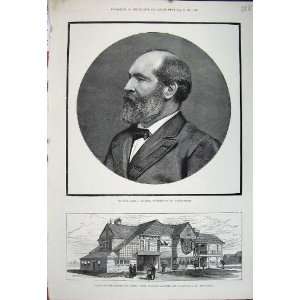  1881 James Garfield President Long Branch America Art 