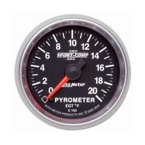 Auto Meter 3645 2 1/16 0 2000 F Full Sweep Electric Pyrometer E.G.T 