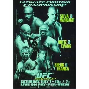  2010 Topps UFC Main Event Fight Poster Review Foil Insert  UFC 