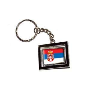  Serbia Country Flag   New Keychain Ring Automotive