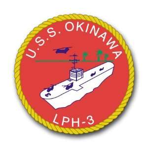  US Navy Ship USS Okinawa LPH 3 Decal Sticker 3.8 6 Pack 