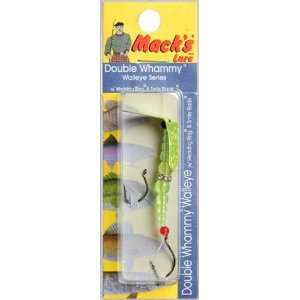  Macks   Double Whammy Walleye #4 Chartreuse S Pack Sports 