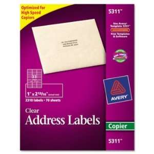  Avery 5311   Self Adhesive Mailing Labels for Copiers, 1 x 