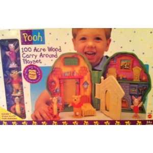  Disney Winne the Pooh 100 Acre Wood Carry Around Playset 