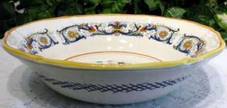 Deruta Italy Italian Art Pottery Ricco Pasta Bowl New  