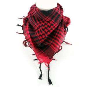 Check Scarf Arafat Shemagh Chequered Arab Checks Red  