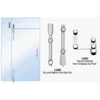   With Free Swinging Doors With Sidelite and Glass Transom Bracket   Set