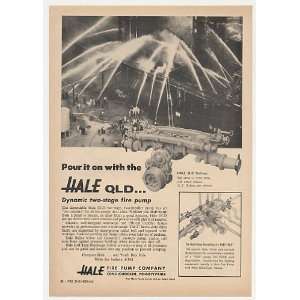  1965 Hale QLD Two Stage Fire Pump Photo Print Ad