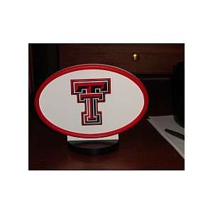   Texas Tech Red Raiders Logo Art With Stand
