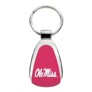   Ole Miss, University of Mississippi   Teardrop Keychain   Red Sports