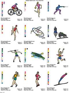 OLYMPIC SPORTS V.2 (4x4)MACHINE EMBROIDERY DESIGNS  