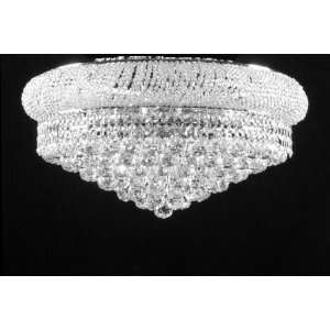  FLUSH EMPIRE CRYSTAL CHANDELIER CHANDELIERS LIGHTING 12X24 