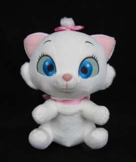 Disney Sega MARIE CAT Aristocat Plush w/ Pink Ribbon  