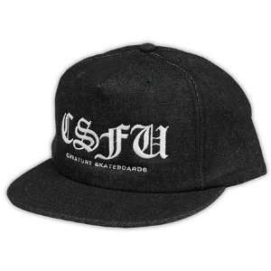    Creature CSFU Gothic Denim Twill Hat (Black)