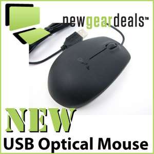 NEW Dell Black USB Optical Scroll Mouse   MS111 P 356WK  