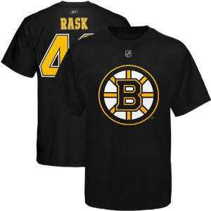 NHL Reebok Boston Bruins #40 Tuukka Rask Black Net Player T shirt 