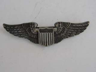 WWII Army Air Force Pilot Wings   3   Sterling   Luxenberg *NR 