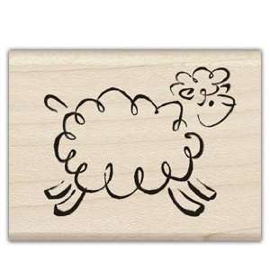  Baby Lamb Wood Mounted Rubber Stamp