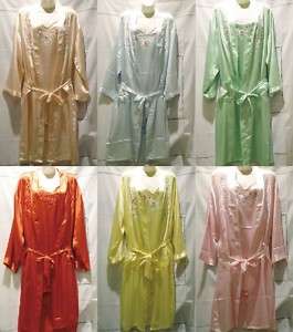 2011 New Arrival Nightgown Womens Sleepwear Silk Satin Pajamas Robe 6 