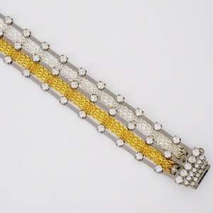  Crystal Metal & Chain Bracelet Sorrelli Jewelry