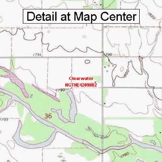  USGS Topographic Quadrangle Map   Clearwater, Nebraska 