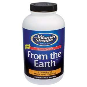  Vitamin Shoppe   From The Earth No Iron Multivitamin, 300 