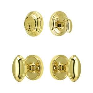   Set with Eden Prairie Knobs Keyed Alike in PVD with 2 3/8 Backset
