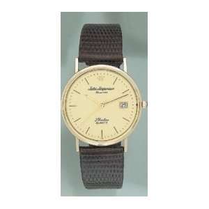  Jules Jurgensen Mens Solid 14KT Gold Watch 6108 Jewelry