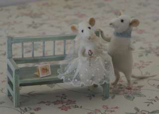 Romantic Mice   miniature OOAK artist toys by Natasha Fadeeva (stuffed 