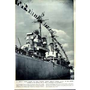  1949 AMERICAN WARSHIP ADMIRAL COLONY SHIP COLUMBUS
