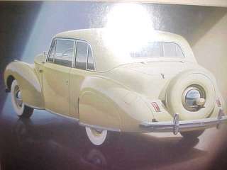 1941 LINCOLN CONTINENTAL SHOWROOM PRINT FRAMED  