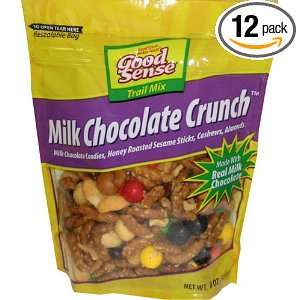   Mix Milk Chocolate Crunch, 8 Ounce Stand up Ziplock Bags (Pack of 12
