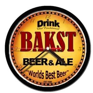  BAKST beer and ale wall clock 