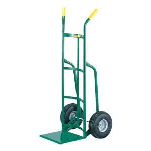 Reinforced Nose Hand Truck w/ Straight Handles and Pneumatic Tires