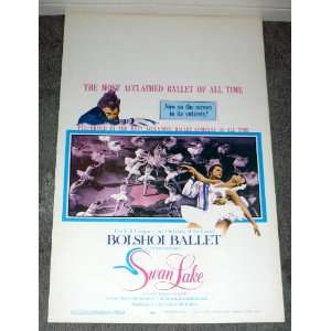  SWAN LAKE original rolled 1960 movie poster BOLSHOI BALLET 